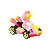 Hot Wheels Mario Kart Cat Peach, Standard Kart [Pink]