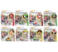 Hot Wheels Mario Kart - Collezione di personaggi di Cars, confezione da 8 pezzi, collezione Nintendo Gaming GBG25-957N