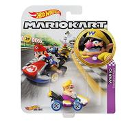 Hot Wheels Mario Kart GBG32 - Auto in metallo 1/64 - Characters Cars - Personaggio Wario Standard Kart