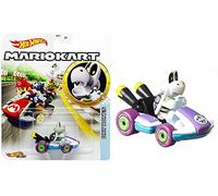 Hot Wheels Mario Kart GJH59 - Veicolo in metallo 1/64 - Dry Bones Standard Kart