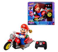 Hot Wheels Mario Kart Motocicletta radiocomandata, RC Mario Motocross dal film Super Mario Galaxy con personaggio, JML15