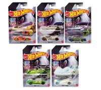 Hot Wheels Set completo di 5 veicoli pressofusi di Halloween 2022 dal pacchetto di rilascio DXT91-956E
