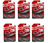 Hot Wheels Mattel Dream Mobile 80th Anniversary Collector's Edition Confezione da 6 pezzi Retro Futuristic 1:64 Die-Cast Cars Ages 3+