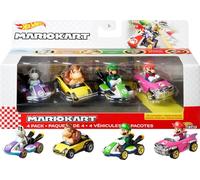 Hot Wheels Mattel Mario Kart Die-Cast 4-Pack Assortment (Nintendo)