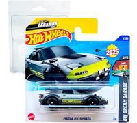 Hot Wheels Mazda MX-5 Miata HW Dream Garage 2/5 (1/250) HYW18 Grigio 2025 + Protezione Short Card Frikimonkey