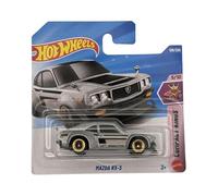 Hot Wheels - Mazda RX-3 - JJJ82 - Compact Kings 5/10 - Short Card - Argento - Modello licenza ufficiale - Motore oscillante - Mattel 2026 (106/250) - 1:64