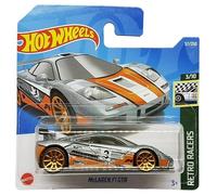 Hot Wheels - McLaren F1 GTR - Retro Racers 3/10 - HCX86 - Short Card - Argento metallizzato - Mattel 2022