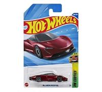 Hot Wheels McLaren Speedtail JBB28 HW Exotics 5/5 Short Card rosso scuro McLaren licenza Mattel 2025 1:64