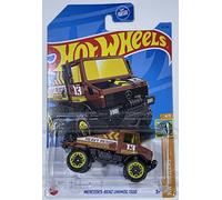 Hot Wheels - Mercedes-Benz UNIMOG 1300 - HW Haulers 4/5 - Marrone - 2023 - Navi menta/NrMint avvolte in una scatola