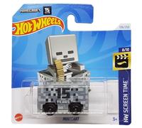 Hot Wheels - Minecart - HW Screen Time 8/10 - HTB38 - Short Card - Minecraft 15 anni - Mattel 2024-1:64