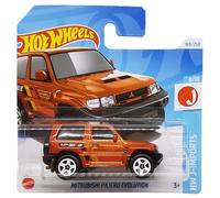 Hot Wheels - Mitsubishi Pajero Evolution - HW J-Imports 8/10 - HTC45 - Short Card - Ralliart - arancione metallizzato - Mattel 2024 - 1:64