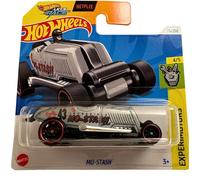 Hot Wheels Mo-Stash Argento HTD64 - Hot Rod Dragster stile retrò - HW Experimotors 2024 - 1:64