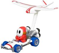 Hot Wheels Modellino auto Die Cast MARIO KART GLIDER Shy Guy B-Dasher Plane Glider SUPER MARIO HDB46 - Scala 1:64 lunghezza 5cm