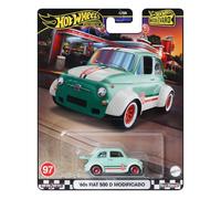 Hot Wheels Modellino Auto Fiat 500 D Modificado 1960 - Die-cast Scala 1:64 6cm HRT65 Serie Boulevard