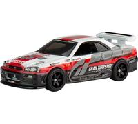 Hot Wheels Modellino Auto NISSAN SKYLINE GT-R BNR34 - Die Cast Scala 1:64 - lunghezza 7cm - HKC28 - Serie Pop Culture