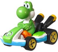 Hot Wheels Modellino DieCast YOSHI Standard Kart da Super Mario Kart - Scala 1:64 Lunghezza 5cm - GLP38