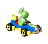 Hot Wheels Modello DieCast KART di YOSHI Versione MACH 8 da SUPER MARIO KART - Scala 1:64 5cm