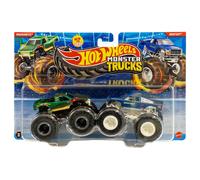 Hot Wheels Monster Camion Demolition Doppie Snakebite Vs Bigfoot Bambini Nuovo