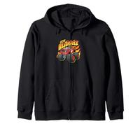 Hot Wheels Monster Truck - Blaze Felpa con Cappuccio