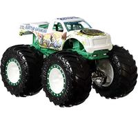 Hot Wheels, Monster Truck Confezione da 4 Veicoli Assortiti con Ruote Giganti, in Scala 1:64, Giocattolo per Bambini 4+ Anni, GBP23