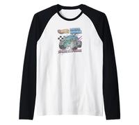 Hot Wheels Monster Truck Mega Wrex Smash Roar Maglia con Maniche Raglan