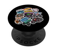 Hot Wheels Monster Trucks - Adesivo stile Mash Up PopSockets PopGrip Adesivo