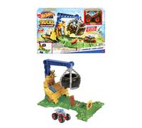 Hot Wheels Monster Trucks Arena Smashers Rhinomite - sfida con pneumatico distruttore