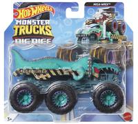 Hot Wheels Monster Camion Big Rigs Loco Punk 6 Ruote Trasporto Gancio di Traino
