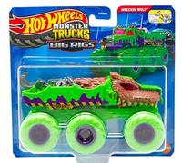 Hot Wheels Monster Trucks Big Rigs Wreckin' Wolf in scala 1:64 pressofuso