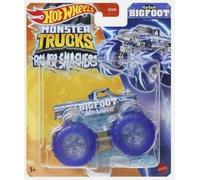 Hot Wheels Monster Trucks Bigfoot 2024, Power Smashers scala 1:64, auto schiacciata inclusa