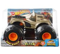 Hot Wheels Monster Trucks - Camion giocattolo in metallo pressofuso in scala 1:24 (Steer Clear)