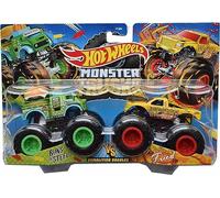 Hot Wheels Monster Trucks Demolition Double 1/64 - Auto in metallo - Buns of Steel VS All Fried Up