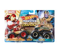 Hot Wheels Monster Trucks Demolition Double - HDG18 - Auto in metallo 1/64 - Iron Man vs Thanos
