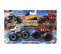 Hot Wheels Monster Trucks Demolition Doubles Bone Shaker vs Skelesaurus