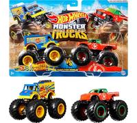 Hot Wheels Monster Trucks Monster Truck- Pack da 2 Veicoli Collezionabili, 3+Anni