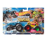 Hot Wheels Monster Trucks Demolition Doubles DragBus vs VW Beetle (BBHNX28)