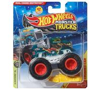 Hot Wheels Monster Trucks Dual Engine Destroyer, X-Raycers XL 5/5 [include auto schiacciata] Nuovo per il 2026! Veicolo giocattolo pressofuso in scala 1:64