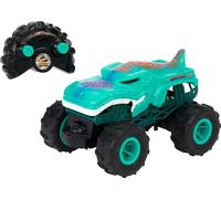 Hot Wheels Monster Trucks giocattolo radiocomandato Mega-Wrex in scala 1:24 con pneumatici All-Terrain, esegue Wheelies