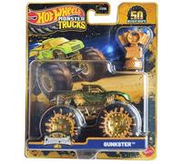 Hot Wheels Monster Trucks Veicolo giocattolo a sorpresa Campionato Bigfoot Scala 1:64 per bambini dai 3 anni in poi