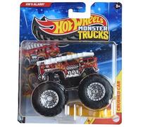 Hot Wheels Monster Trucks HW 5 Allarme, Monster Trucks Live 1/8 include auto schiacciata