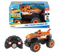 MATTEL HOT WHEELS MONSTER TRUCK AUTO TIGRE SHARK RADIOCOMANDATA 1/24 TRUCKS