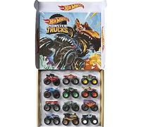 Hot Wheels Monster Trucks in scala 1:64 die-cast Caos Totale, Confezione da 12 Macchinine, Giocattolo per Bambini 3+Anni, GGC61