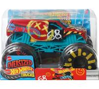 Hot Wheels Monster Trucks, Monster Truck di grandi dimensioni, scala 1:24, camion giocattolo pressofuso con ruote giganti e design alla moda