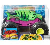 Hot Wheels Monster Trucks, Monster Truck di grandi dimensioni, scala 1:24, camion giocattolo pressofuso con ruote giganti e design alla moda