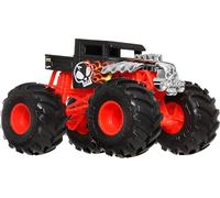 Hot Wheels Monster Trucks, Monster Truck di grandi dimensioni, scala 1:24, camion giocattolo pressofuso con ruote giganti e design alla moda