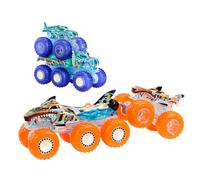 Hot Wheels Monster Trucks Toy Truck & Big Rig Multipack, 1:64 Scale Mega-Wrex &