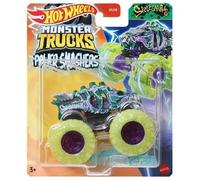 Hot Wheels Monster Trucks Nuovo per 2024 1:64 Scale Power Smashers (Skelesaurus 2.0)