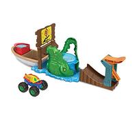 Mattel Hot Wheels Monster Trucks Palude del Coccodrillo Playset