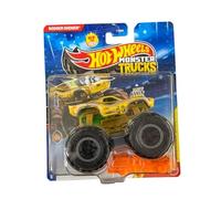 Hot Wheels Monster Trucks Rodger Dodger, Back to Basics 6/8 [include auto schiacciata] Nuovo per il 2026! Veicolo giocattolo pressofuso in scala 1:64