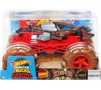Hot Wheels Monster Trucks Scorpedo 1:24 Scale Die-Cast Vehicle, Red and Black, G